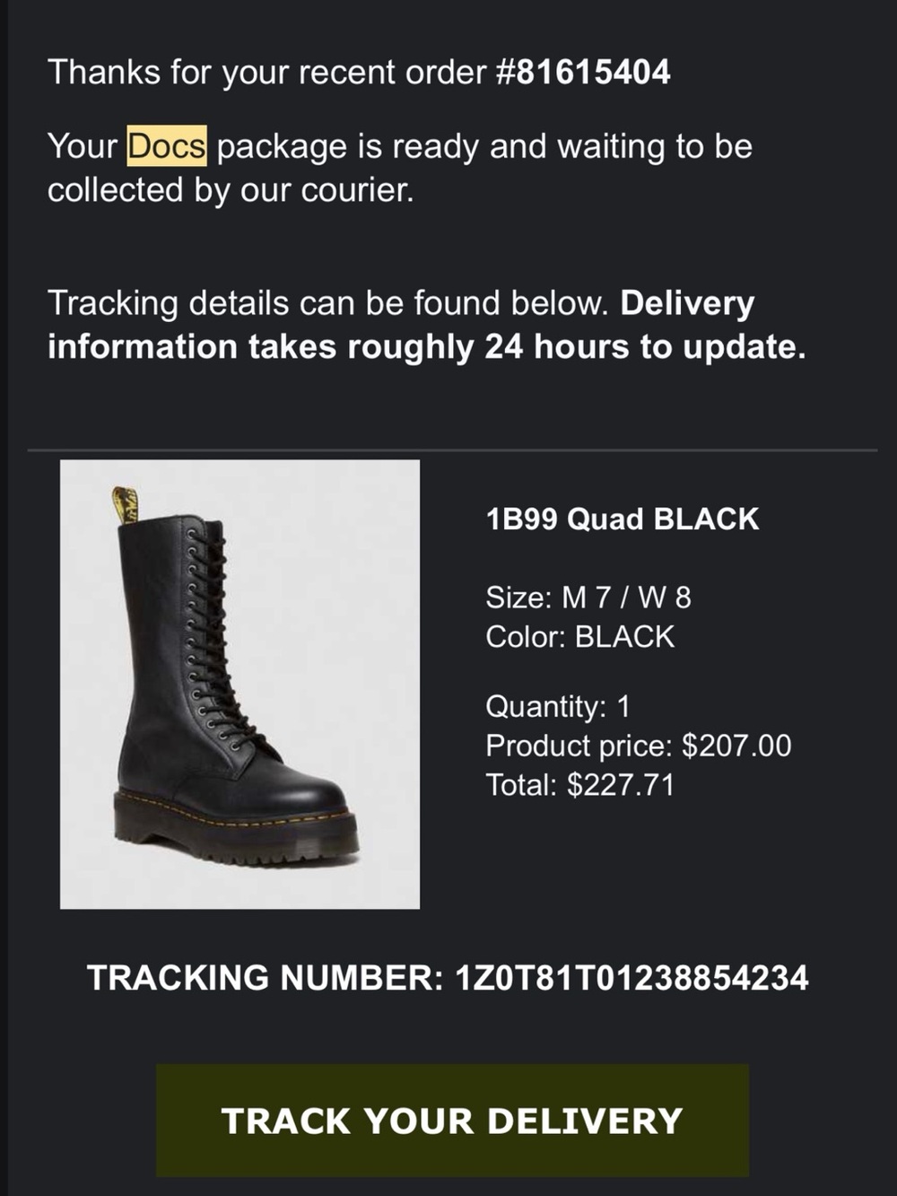 Platform Dr. Martens 1B99 Quad boots - Picture 2 of 3